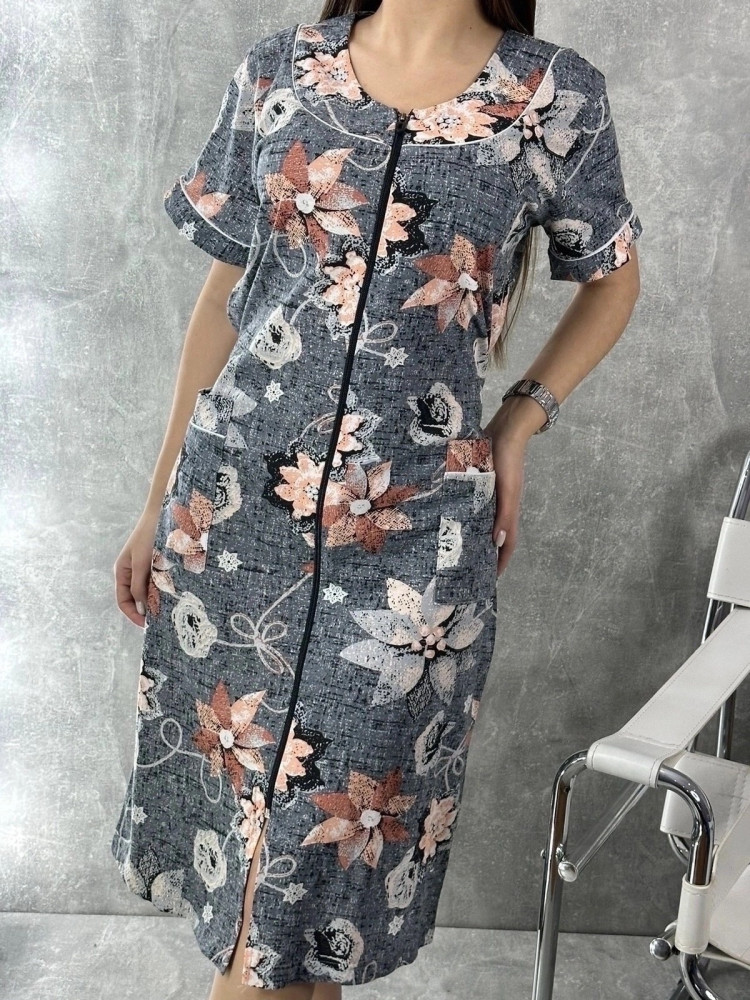 халат серый