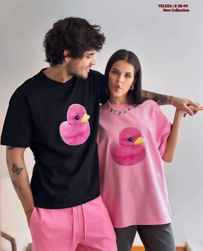 Шикарные футболки UniSex в двух топовых цветах на стиле Oversize с уточкой 🐤 САДОВОД официальный интернет-каталог