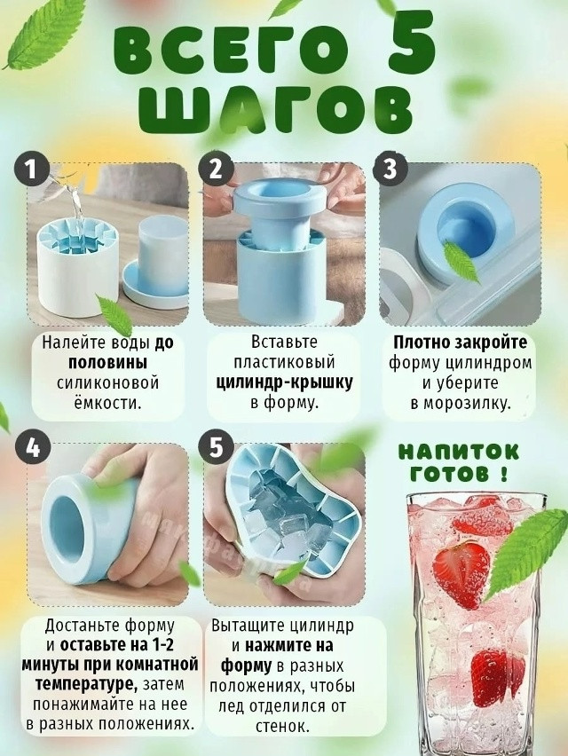 Форма для льда силиконовая купить в Интернет-магазине Садовод База - цена 140 руб Садовод интернет-каталог
