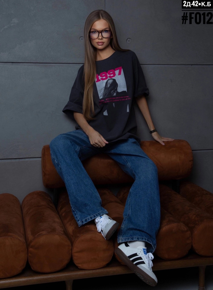 Женская футболка темно-серая купить в Интернет-магазине Садовод База - цена 650 руб Садовод интернет-каталог
