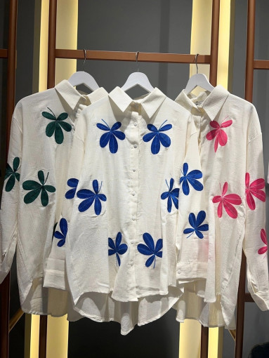 стильные рубашки из легкой хлопковой ткани, с вышивкой САДОВОД официальный интернет-каталог