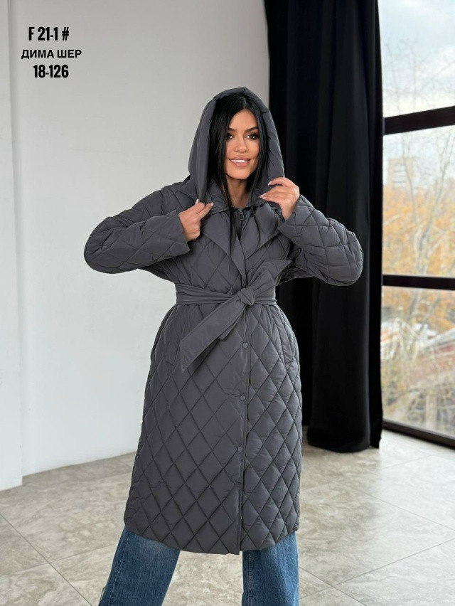 Женское пальто серое купить в Интернет-магазине Садовод База - цена 3100 руб Садовод интернет-каталог