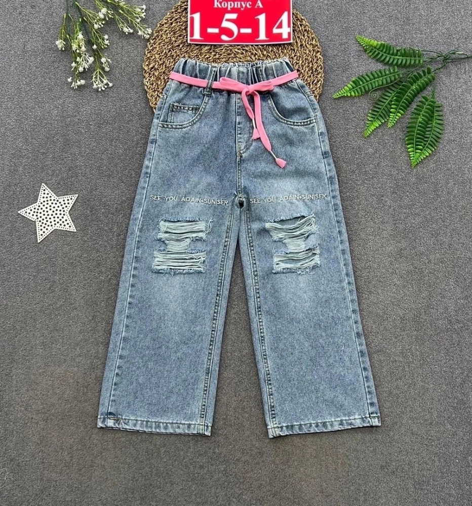 🔴Новые джинсы с пояс  👖👖👖 купить в Интернет-магазине Садовод База - цена 850 руб Садовод интернет-каталог