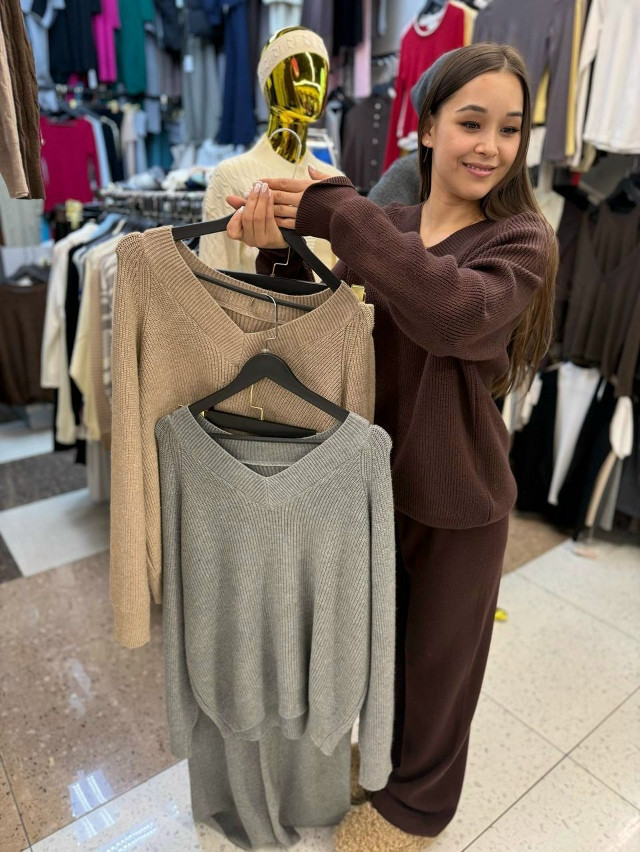 Женский костюм коричневый купить в Интернет-магазине Садовод База - цена 2400 руб Садовод интернет-каталог