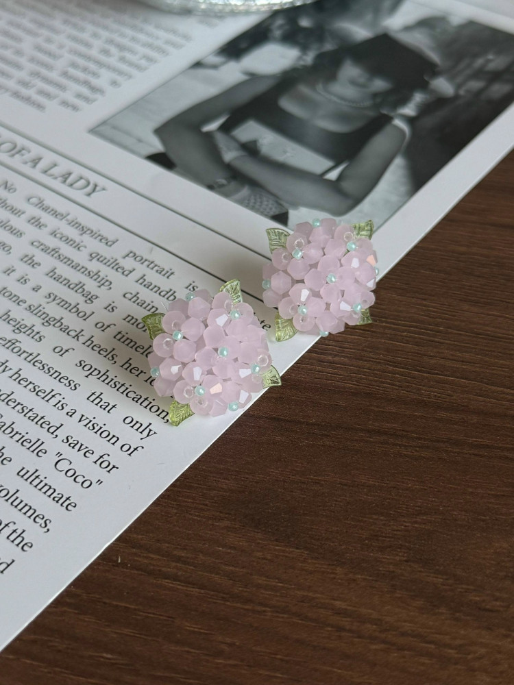 🌺 Серьги « Гортензия» купить в Интернет-магазине Садовод База - цена 300 руб Садовод интернет-каталог