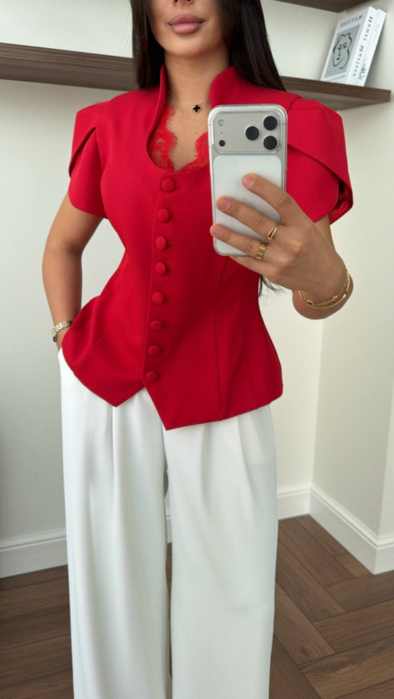 Женский пиджак красный купить в Интернет-магазине Садовод База - цена 2500 руб Садовод интернет-каталог