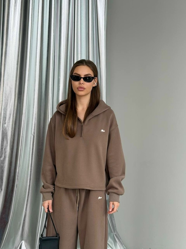 Женский костюм коричневый купить в Интернет-магазине Садовод База - цена 2900 руб Садовод интернет-каталог