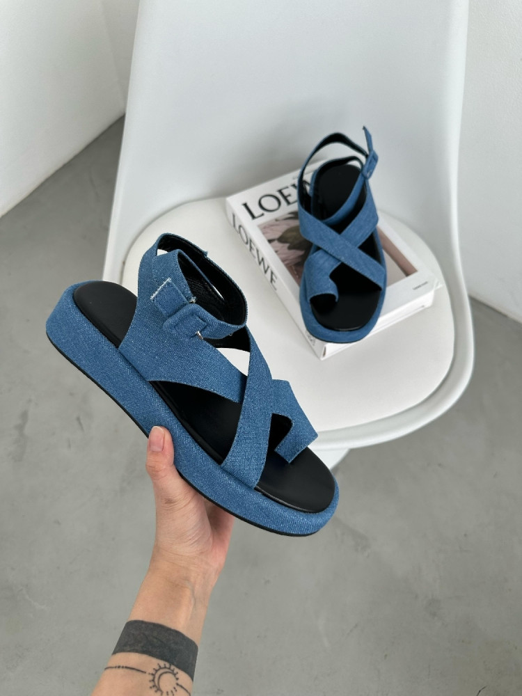 Босоножки женские синие купить в Интернет-магазине Садовод База - цена 400 руб Садовод интернет-каталог