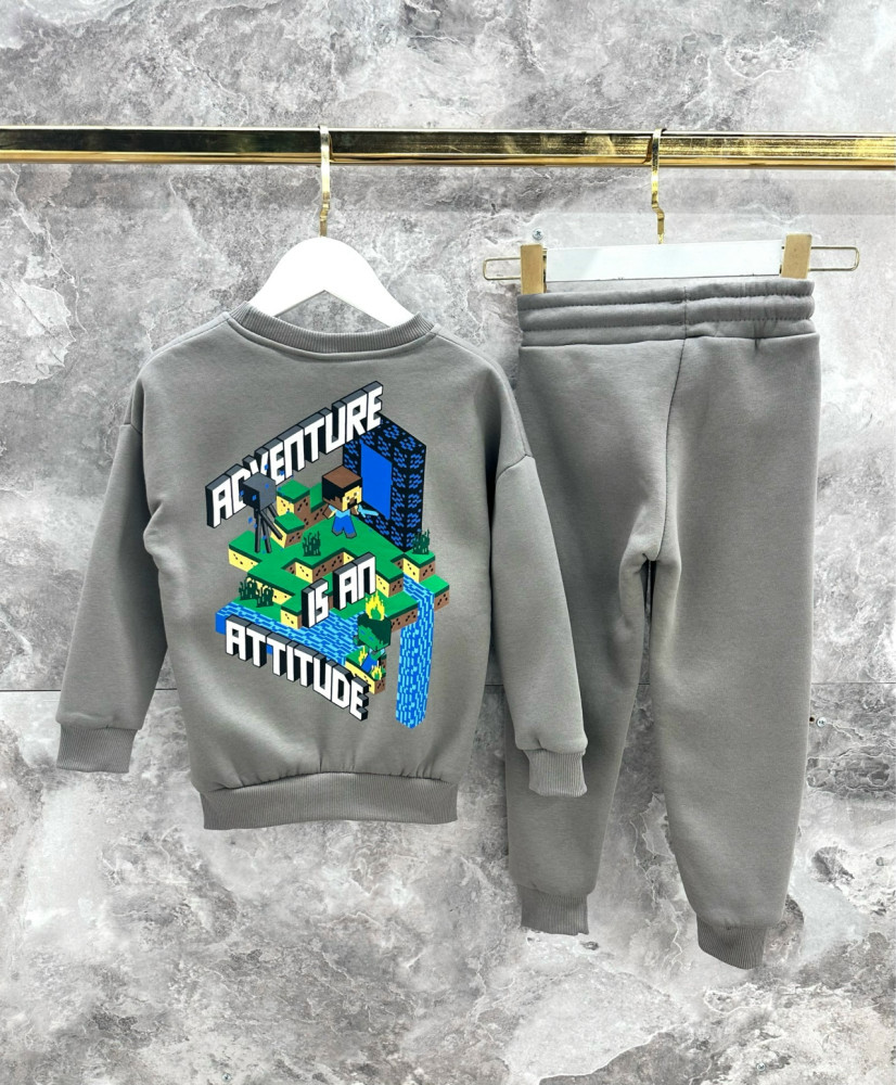 Детский костюм серый купить в Интернет-магазине Садовод База - цена 1299 руб Садовод интернет-каталог