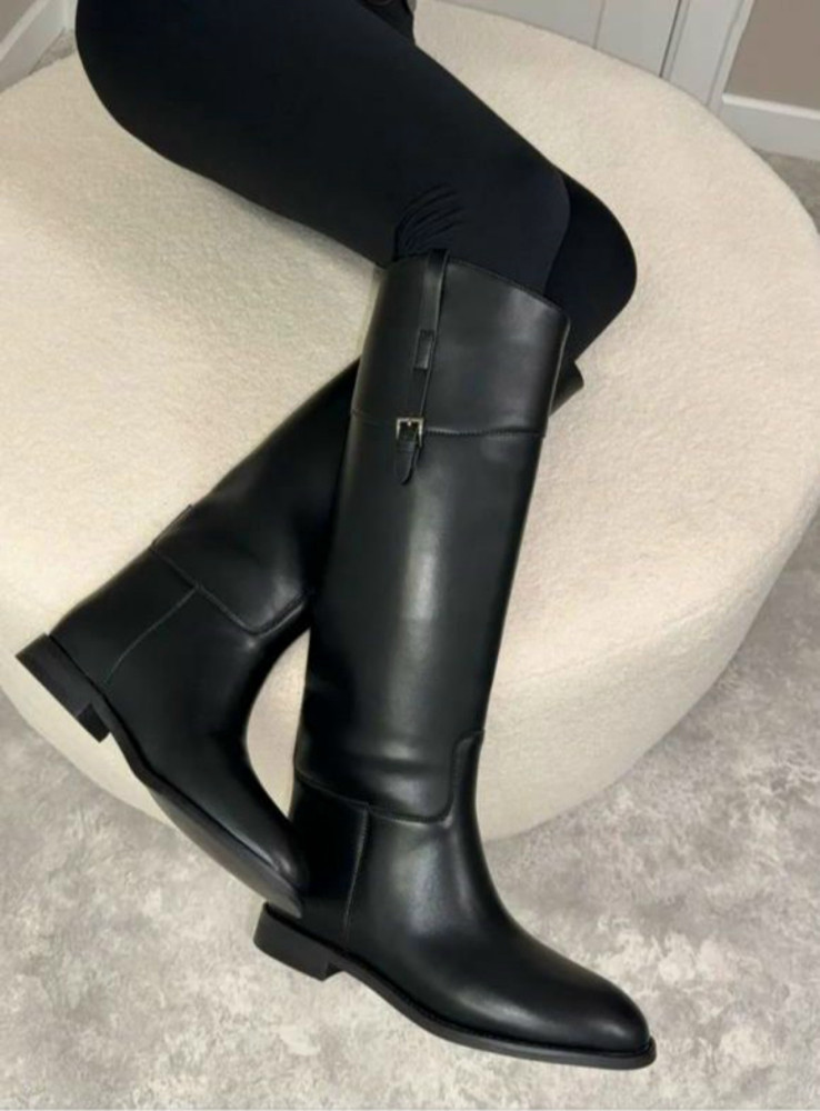 Ботфорты черные купить в Интернет-магазине Садовод База - цена 2300 руб Садовод интернет-каталог