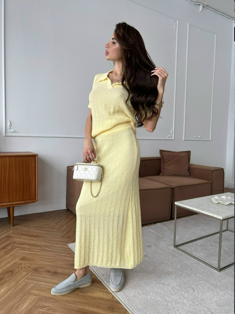 Женский костюм желтый купить в Интернет-магазине Садовод База - цена 1400 руб Садовод интернет-каталог