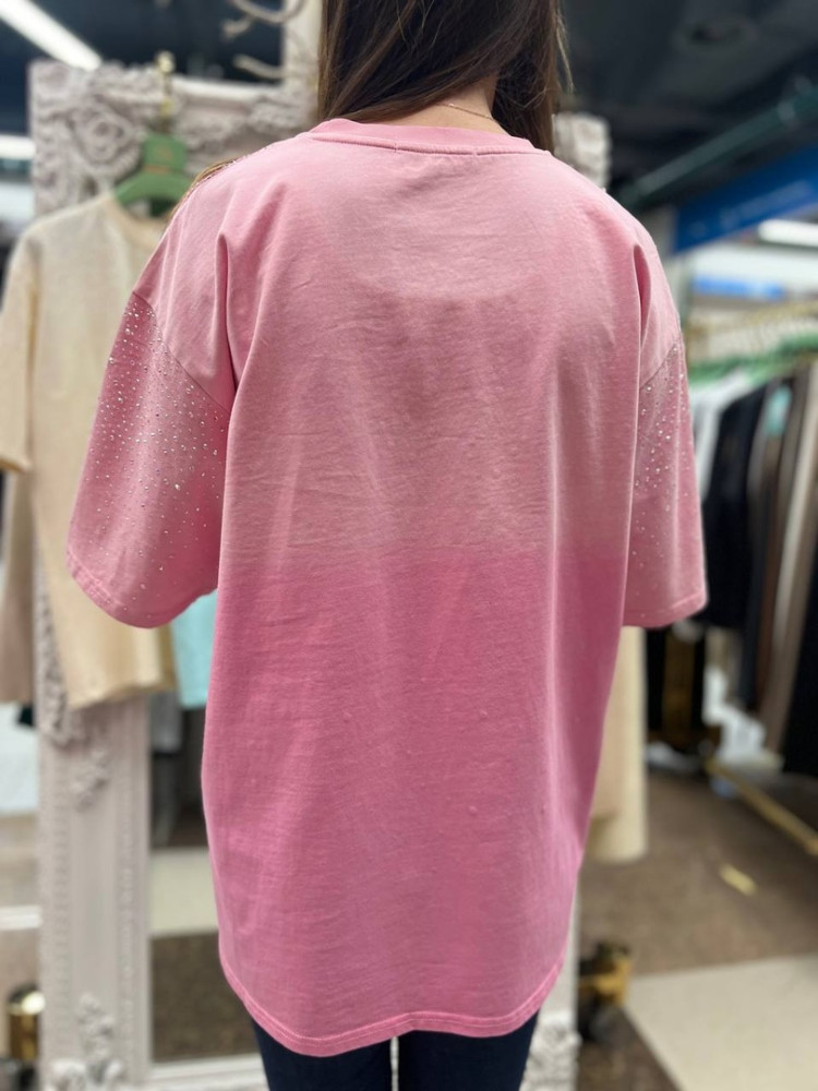Женская футболка розовая купить в Интернет-магазине Садовод База - цена 2400 руб Садовод интернет-каталог
