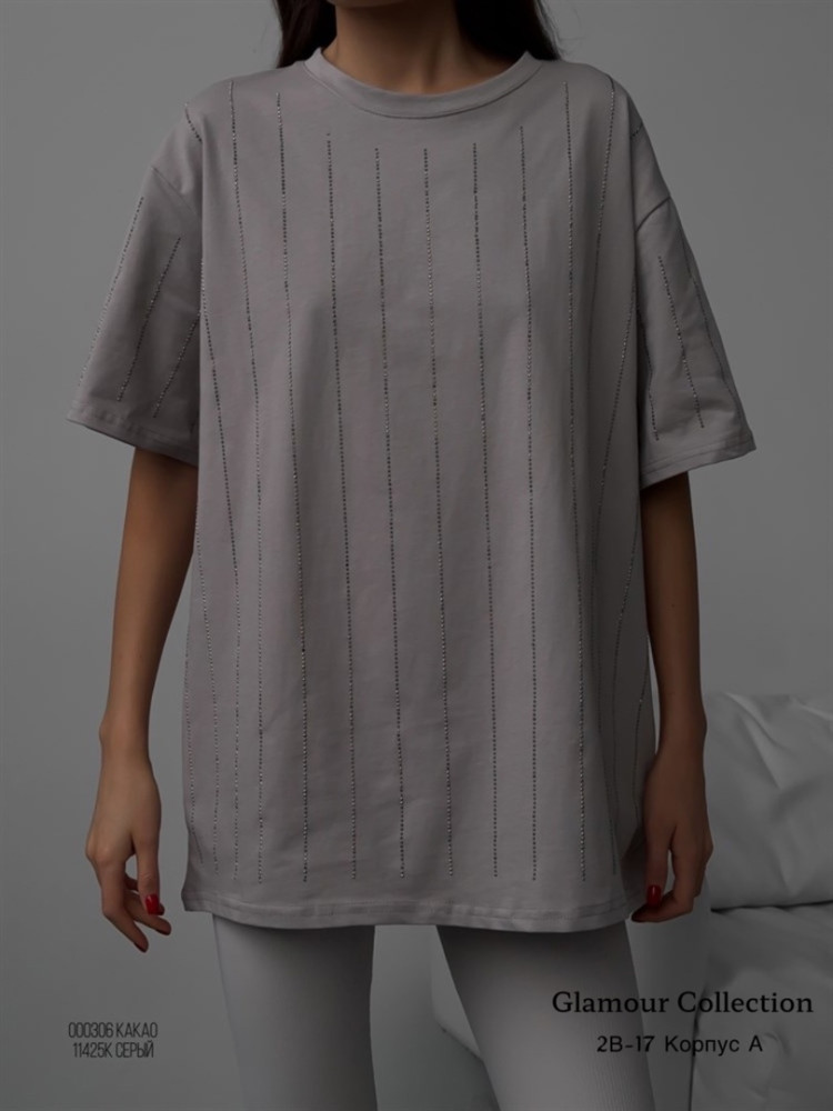Женская футболка серая купить в Интернет-магазине Садовод База - цена 1100 руб Садовод интернет-каталог
