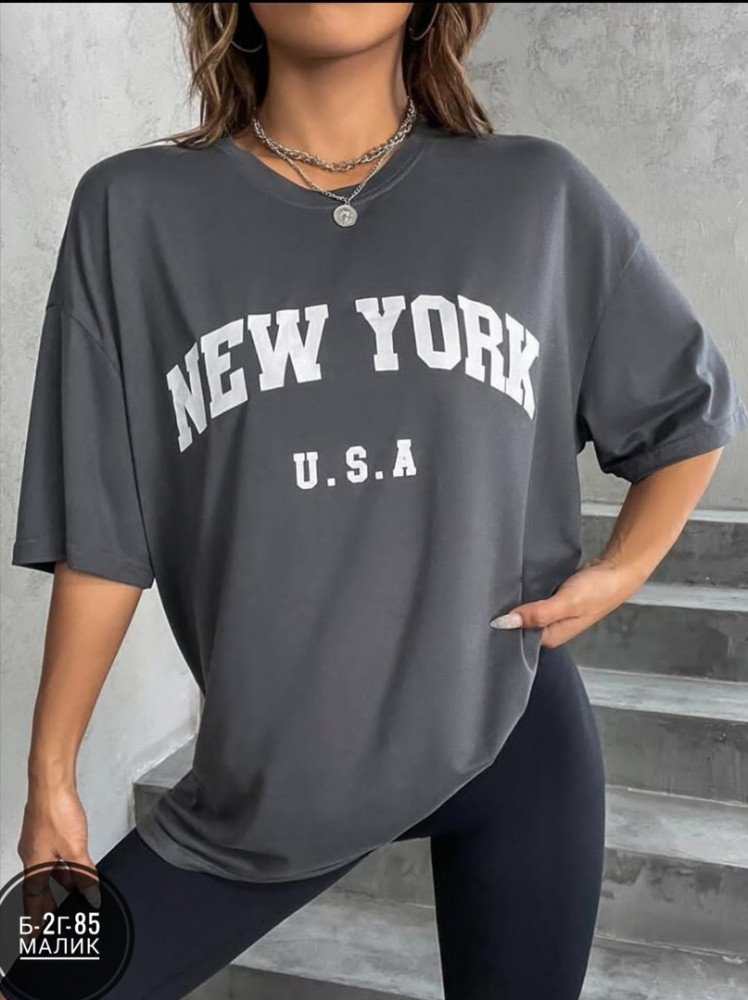 Женская футболка темно-серая купить в Интернет-магазине Садовод База - цена 400 руб Садовод интернет-каталог