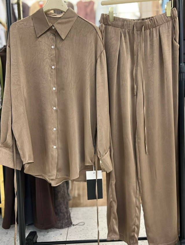 Женский костюм бежевый купить в Интернет-магазине Садовод База - цена 2700 руб Садовод интернет-каталог