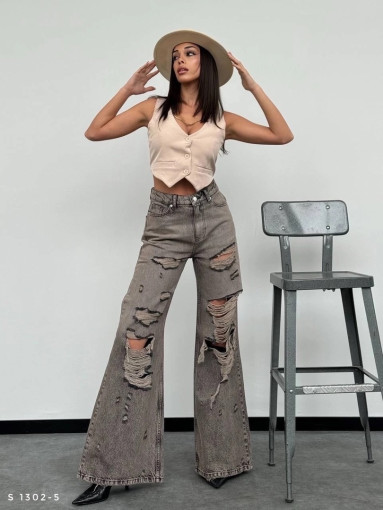 отличные джинсы в серовато-коричневом цвете САДОВОД официальный интернет-каталог