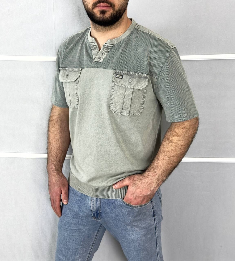 Мужская футболка зеленая