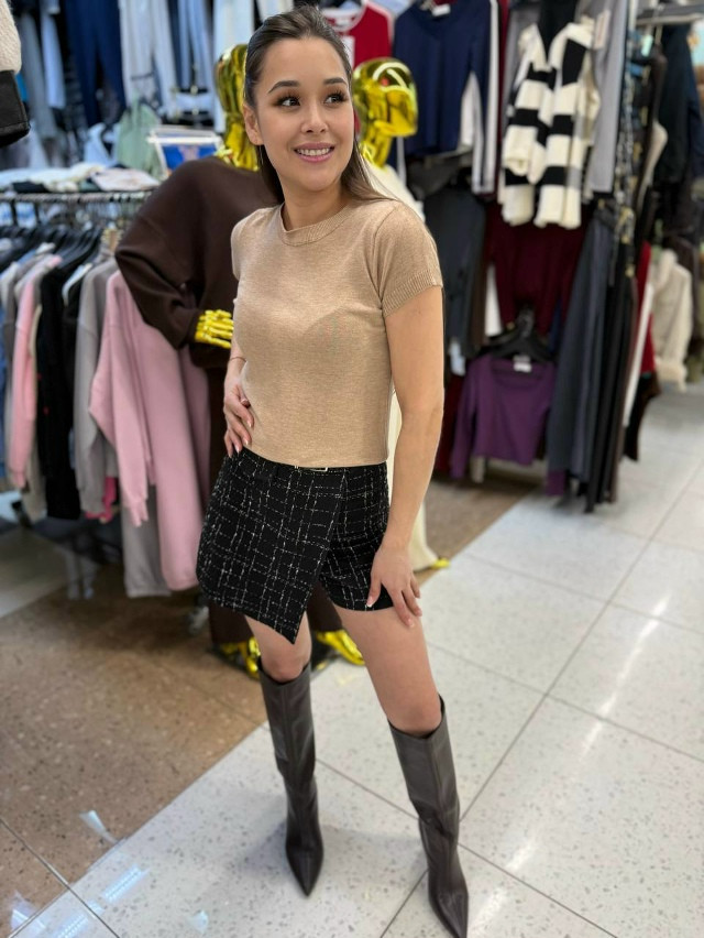 Женская футболка бежевая купить в Интернет-магазине Садовод База - цена 750 руб Садовод интернет-каталог