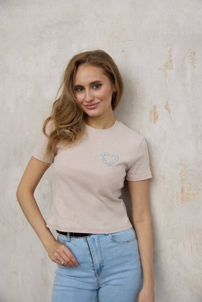 Женская футболка молочная купить в Интернет-магазине Садовод База - цена 1100 руб Садовод интернет-каталог