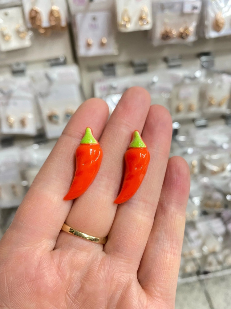 Серьги🌶🌶🌶 купить в Интернет-магазине Садовод База - цена 100 руб Садовод интернет-каталог