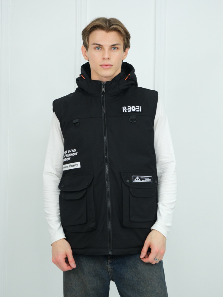 Жилетка черная купить в Интернет-магазине Садовод База - цена 899 руб Садовод интернет-каталог