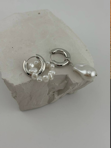 🕊️ Серьги трансформеры с имитацией жемчуга САДОВОД официальный интернет-каталог