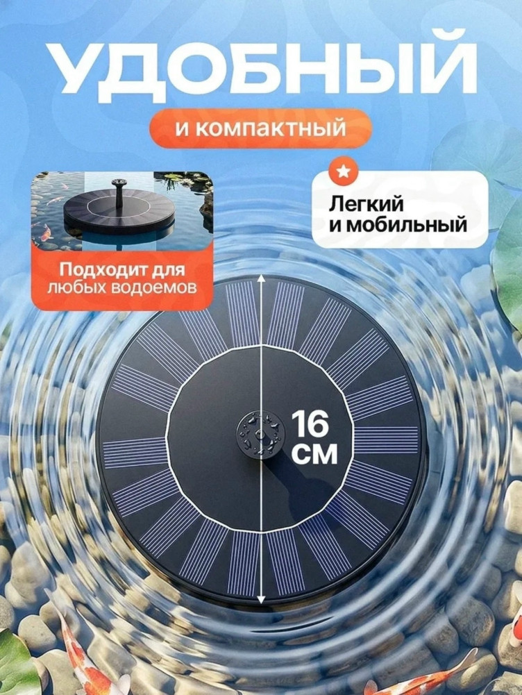 Фонтан садовый на солнечной батарее купить в Интернет-магазине Садовод База - цена 400 руб Садовод интернет-каталог