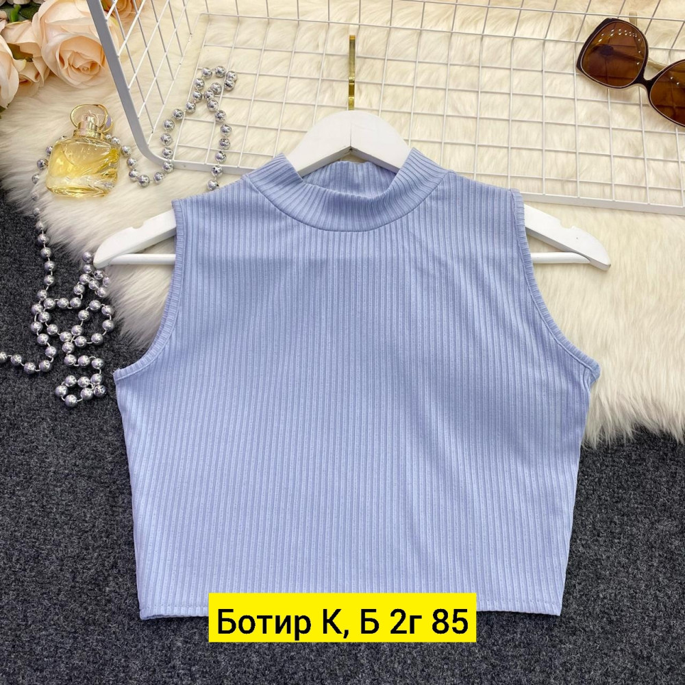 Женская майка голубая