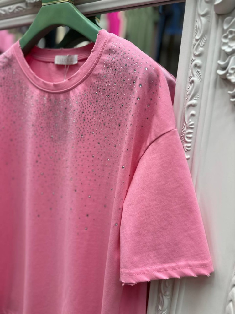 Женская футболка розовая купить в Интернет-магазине Садовод База - цена 1250 руб Садовод интернет-каталог
