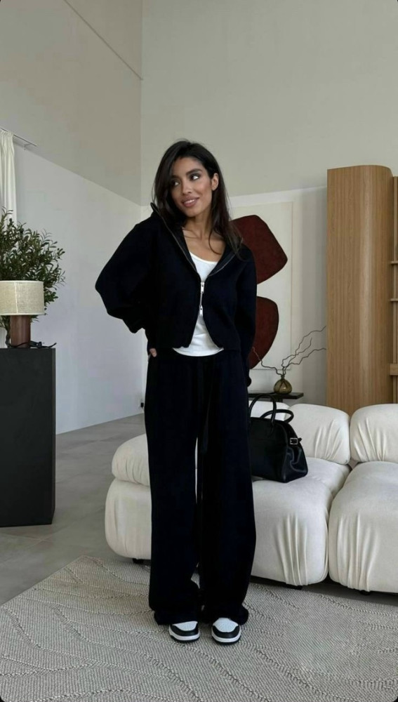 Женский костюм черный купить в Интернет-магазине Садовод База - цена 1900 руб Садовод интернет-каталог