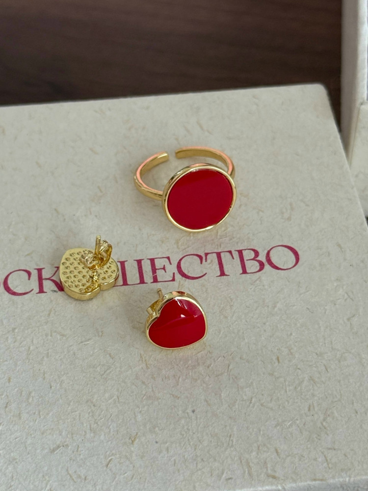 ⚜️Серьги-пусеты в форме сердца купить в Интернет-магазине Садовод База - цена 200 руб Садовод интернет-каталог