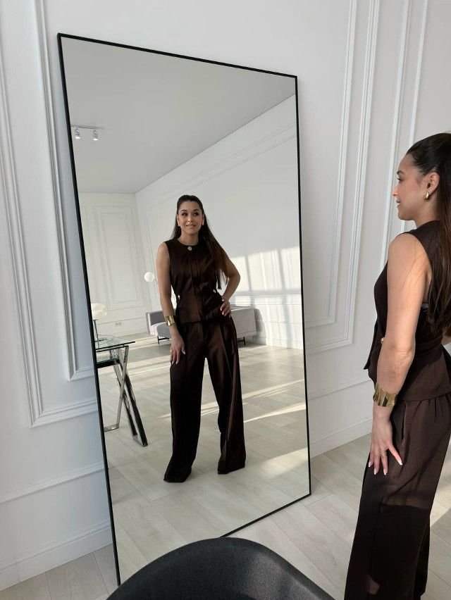 Женский костюм коричневый купить в Интернет-магазине Садовод База - цена 2300 руб Садовод интернет-каталог