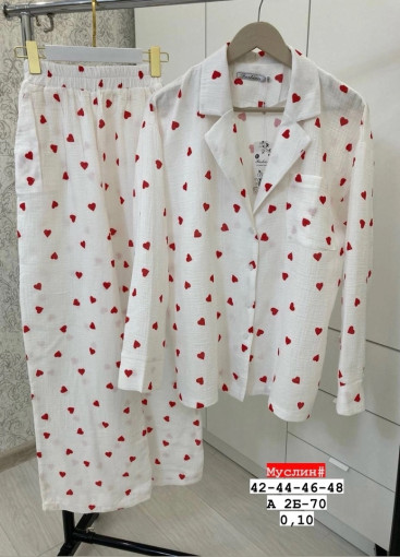 ☑️ Женские муслиновые пижамы-двойки для дома САДОВОД официальный интернет-каталог