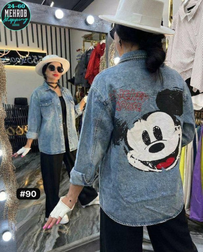 Джинсовая куртка с принтом 🐭 Mickey — стиль, который выделяет САДОВОД официальный интернет-каталог
