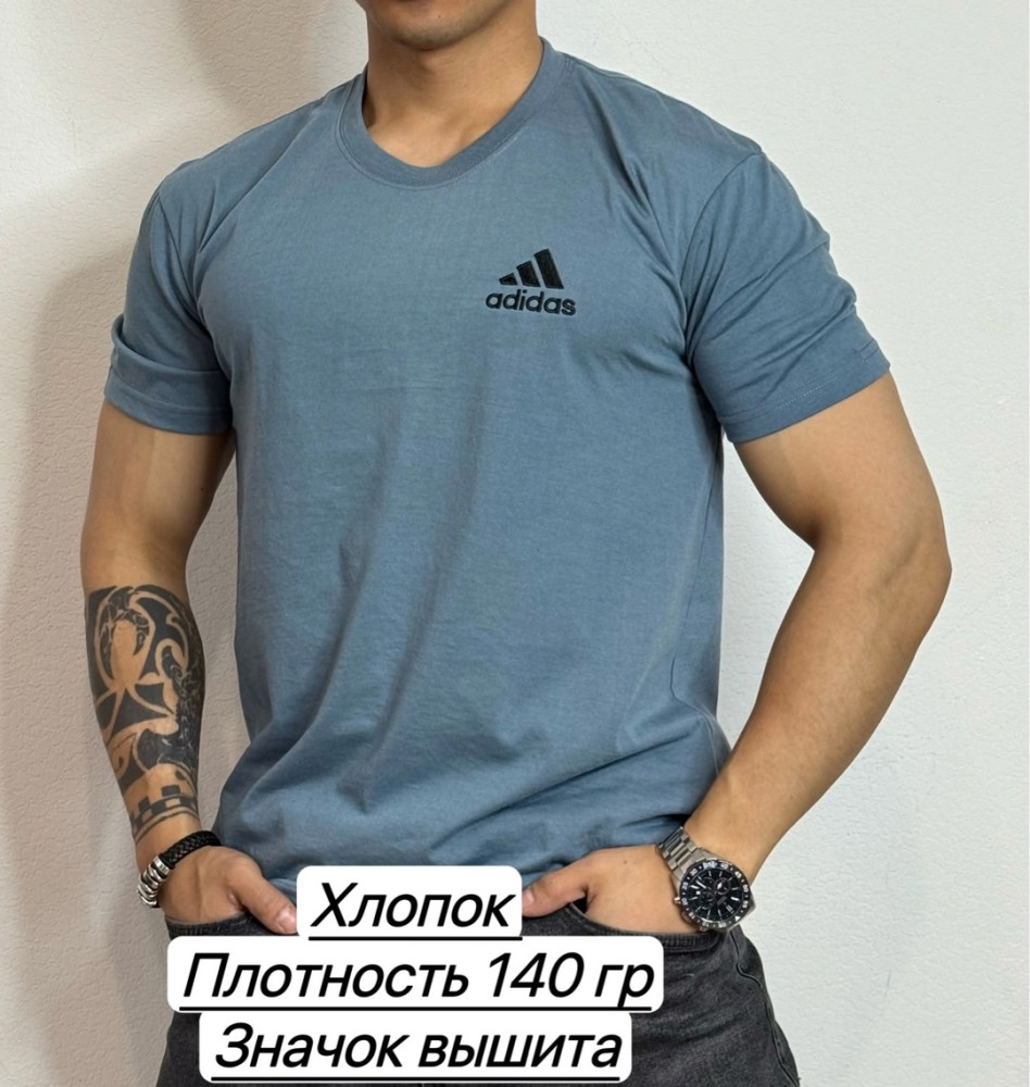 Мужская футболка синяя купить в Интернет-магазине Садовод База - цена 350 руб Садовод интернет-каталог