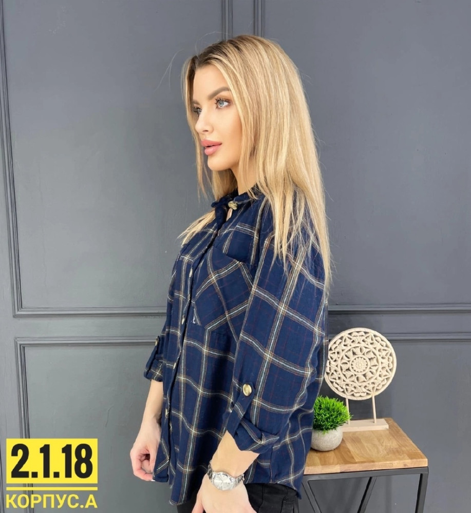 Женская рубашка синяя купить в Интернет-магазине Садовод База - цена 250 руб Садовод интернет-каталог