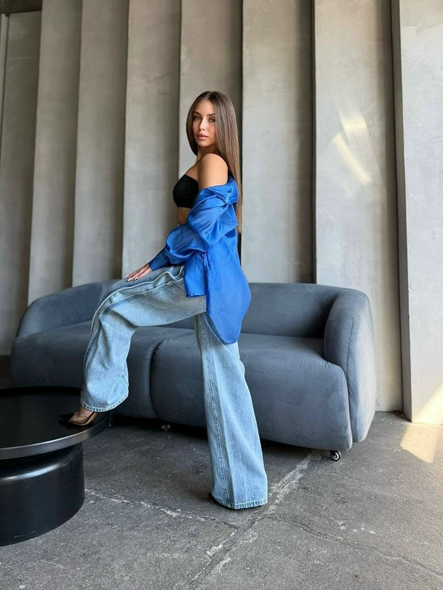 Джинсы голубые купить в Интернет-магазине Садовод База - цена 2800 руб Садовод интернет-каталог