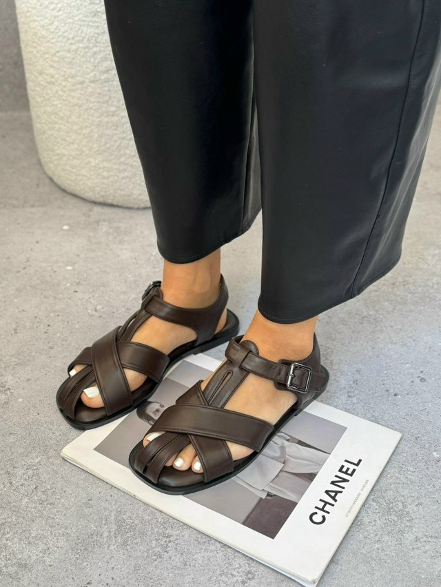 Босоножки женские коричневые купить в Интернет-магазине Садовод База - цена 700 руб Садовод интернет-каталог