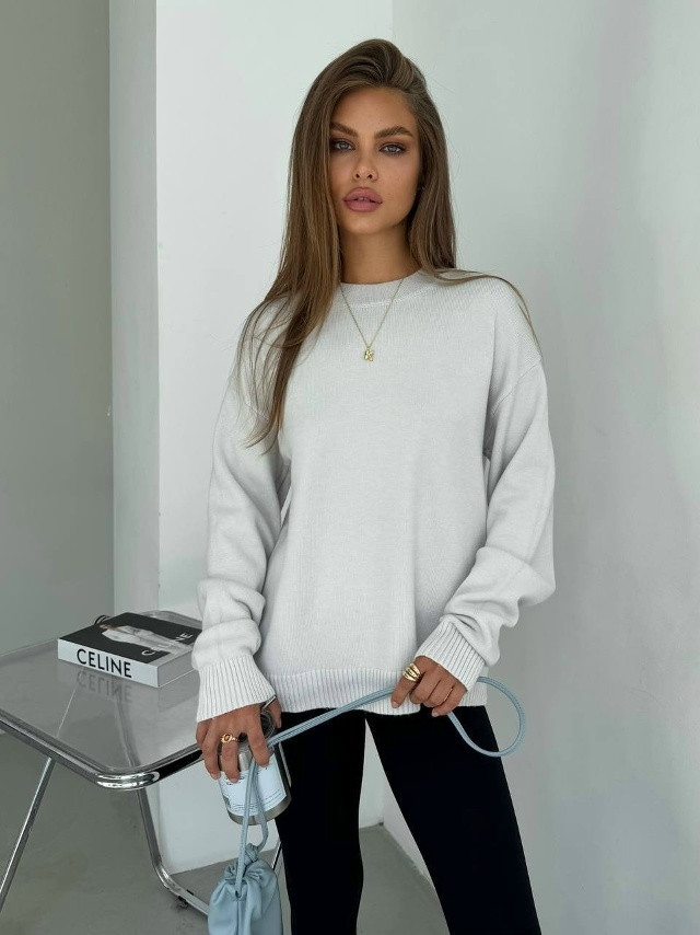 Свитер женский светло-серый купить в Интернет-магазине Садовод База - цена 600 руб Садовод интернет-каталог