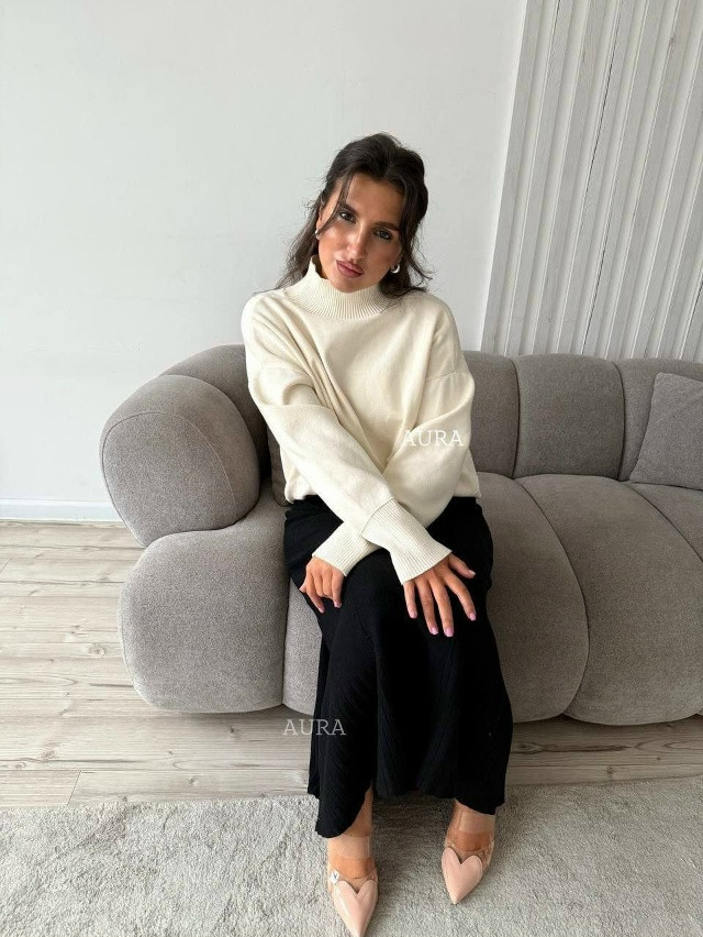 Свитер женский молочный купить в Интернет-магазине Садовод База - цена 1450 руб Садовод интернет-каталог