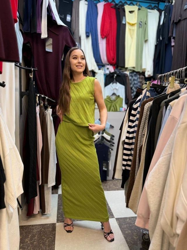 Женский костюм зеленый купить в Интернет-магазине Садовод База - цена 1600 руб Садовод интернет-каталог