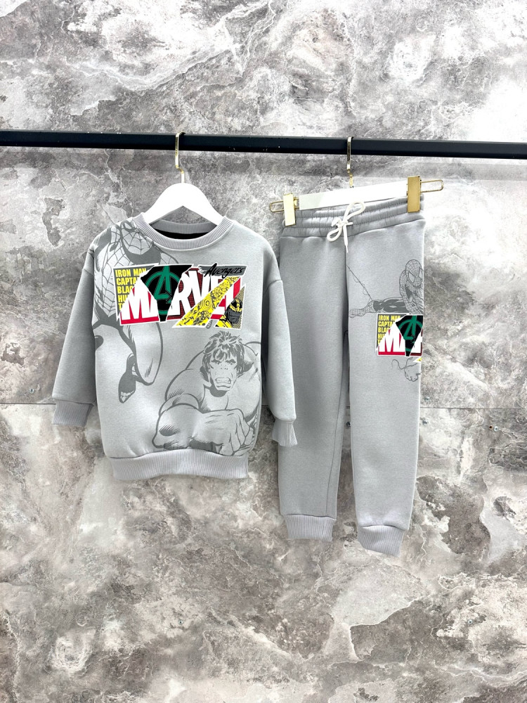 Детский костюм серый купить в Интернет-магазине Садовод База - цена 1199 руб Садовод интернет-каталог