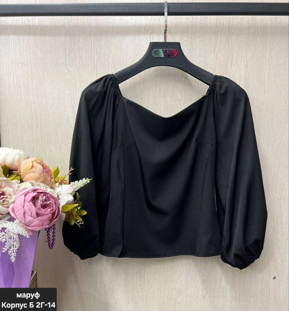 блузка черная купить в Интернет-магазине Садовод База - цена 500 руб Садовод интернет-каталог
