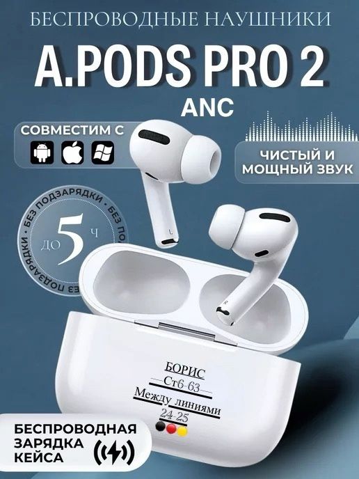 Беспроводные наушники с шумоподавлением Premium (ANC) Pro 2🔻 купить в Интернет-магазине Садовод База - цена 550 руб Садовод интернет-каталог