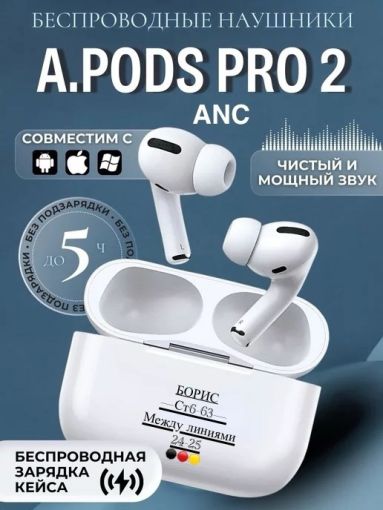 Беспроводные наушники с шумоподавлением Premium (ANC) Pro 2🔻 САДОВОД официальный интернет-каталог