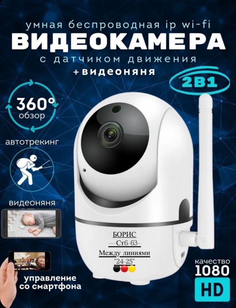 Камера видеонаблюдения Wi-Fi IP видео-няня купить в Интернет-магазине Садовод База - цена 600 руб Садовод интернет-каталог