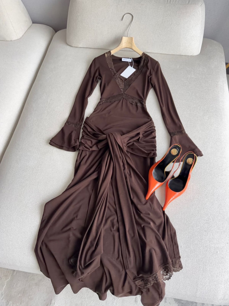 Платье коричневое купить в Интернет-магазине Садовод База - цена 4300 руб Садовод интернет-каталог