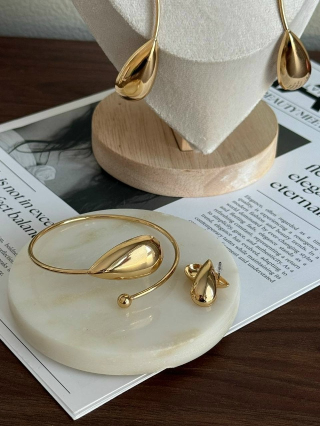 ⚜️Комплект украшений: колье + серьги + браслет купить в Интернет-магазине Садовод База - цена 300 руб Садовод интернет-каталог