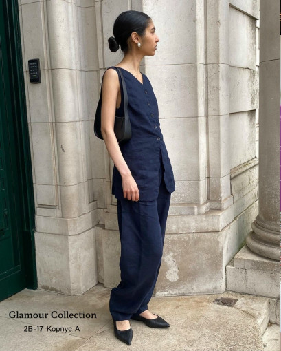 Костюм из натурального льна в потрясающем виде, примиум качество САДОВОД официальный интернет-каталог