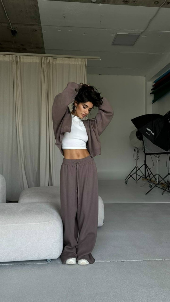 самые крутые костюмы вязаный с капюшоном купить в Интернет-магазине Садовод База - цена 2000 руб Садовод интернет-каталог